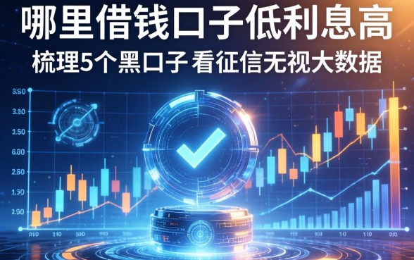 哪里借钱口子低利息高，梳理5个黑口子不看征信无视大数据