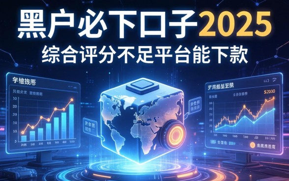 黑户必下口子2025，推荐五个综合评分不足平台能下款