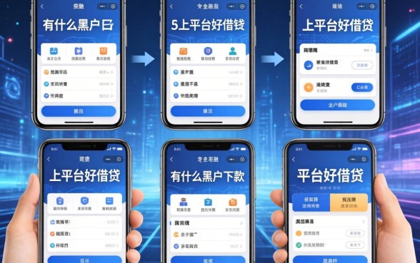 有什么黑户下款的口子，归纳5个手机上平台好借钱