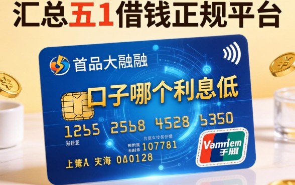 信用卡口子哪个利息低，汇总五个借钱正规平台