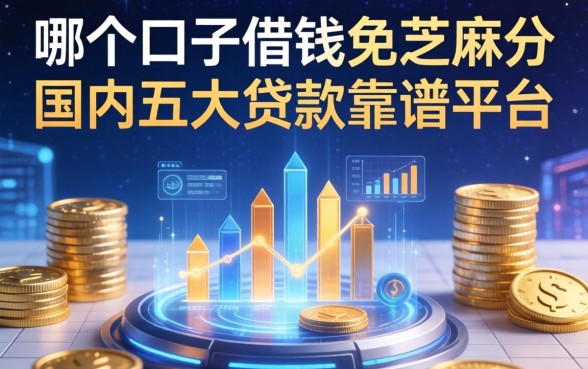 哪个口子借钱免芝麻分，国内五大贷款靠谱平台