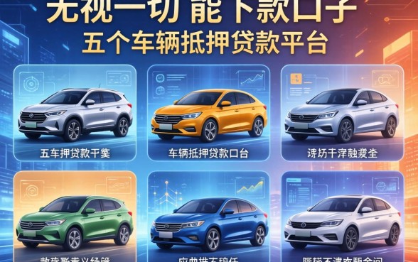无视一切能下款的口子，介绍五个车辆抵押贷款平台