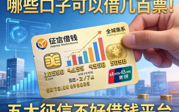 哪些口子可以借几百块，五大征信不好借钱的平台