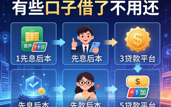有哪些口子借了不用还，分析五个先息后本的贷款平台