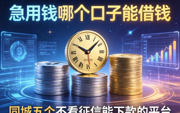 急用钱哪个口子能借钱，同城五个不看征信能下款的平台