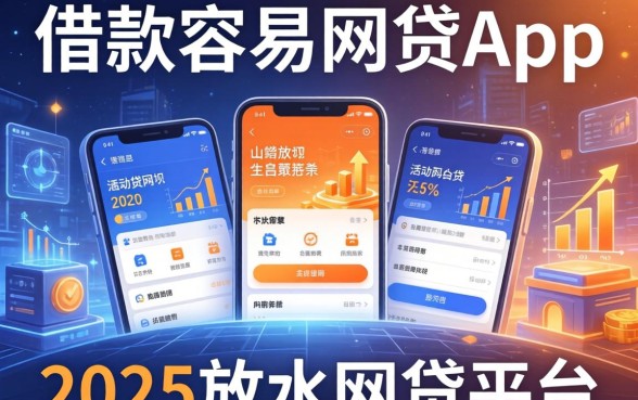 借款容易的网贷app，分享五个2025放水网贷平台