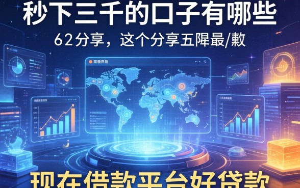 秒下三千的口子有哪些，分享五个现在借款平台好贷款