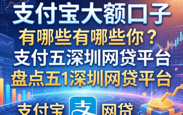 支付宝大额口子有哪些，盘点五个深圳网贷平台