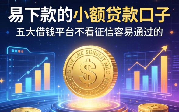 易下款的小额贷款口子，五大借钱平台不看征信容易通过的