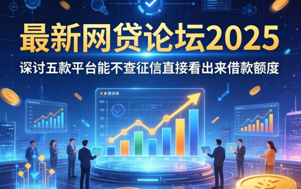 最新网贷论坛2025，探讨五款平台能不查征信直接看出来借款额度
