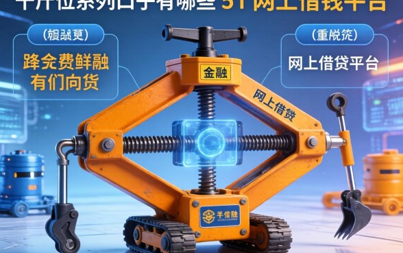 千斤顶系列口子有哪些，例举5个网上借钱平台