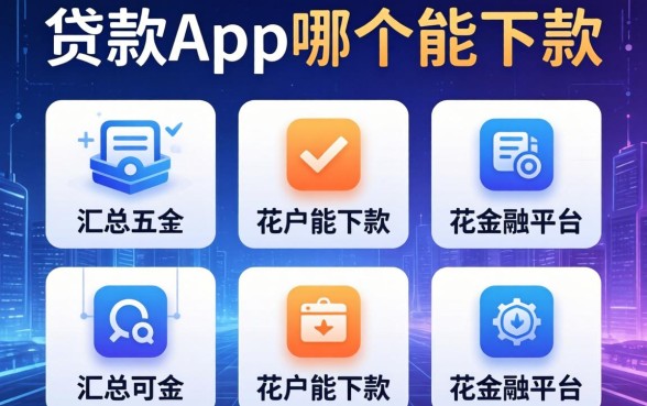 贷款app哪个能下款，汇总五个花户能下款的平台