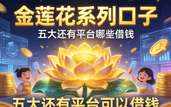金莲花系列口子有哪些，五大还有平台可以借钱