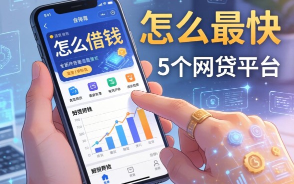 在手机上借钱怎么最快，归纳5个网贷平台推荐