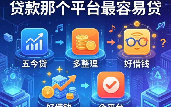 贷款那个平台最容易贷，整理五个好借钱的平台