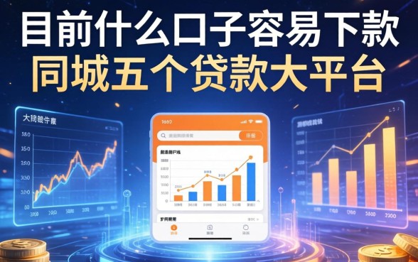 目前什么口子容易下款，同城五个贷款大平台
