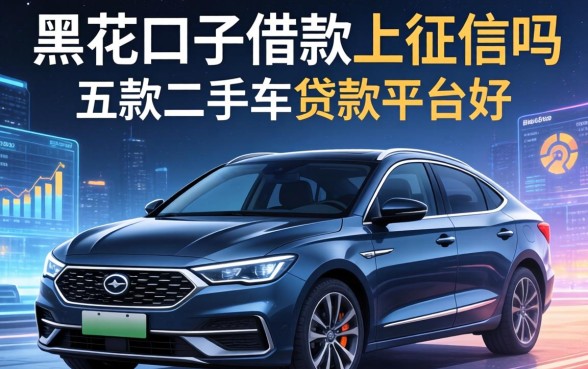 黑花口子借款上征信吗，探讨五款二手车贷款平台好