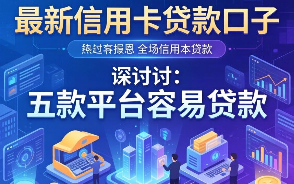 最新有信用卡贷款口子，探讨五款平台容易贷款