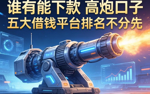 谁有能下款的高炮口子，五大借钱平台排名不分先后