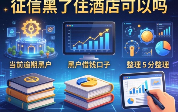 征信黑了住酒店可以吗，整理五个有当前逾期黑户借钱口子