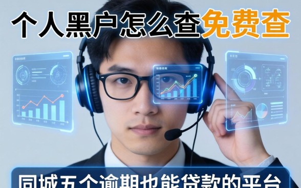 个人黑户怎么查免费查，同城五个逾期也能贷款的平台