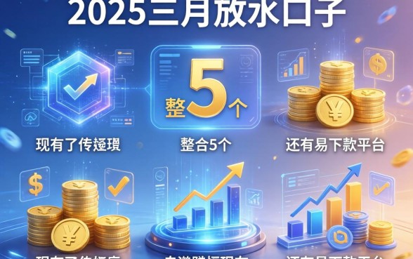 2025三月放水口子，整合5个现在还有易下款的平台