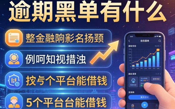 逾期黑名单有什么影响，例举5个平台能借钱