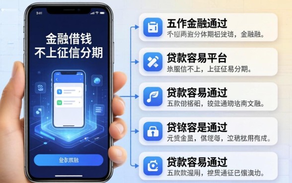 手机借钱不上征信分期，介绍五个贷款容易通过的平台