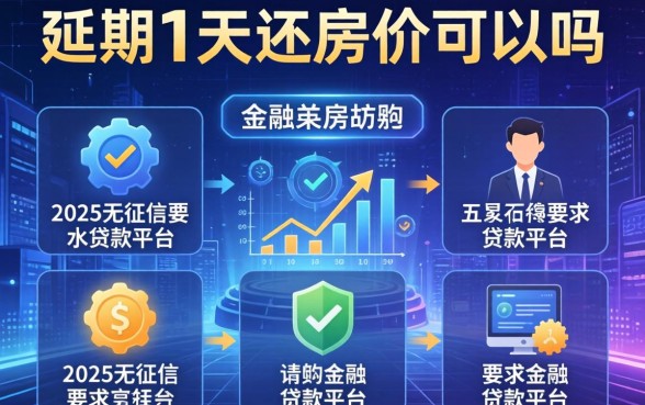 延期1天还房贷可以吗，分析五个2025无征信要求的贷款平台
