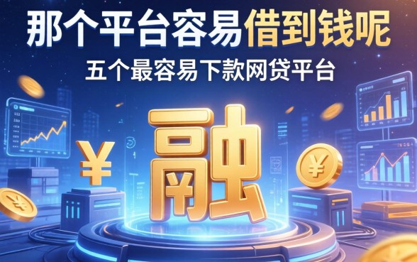 那个平台容易借到钱昵，分享五个最容易下款的网贷平台
