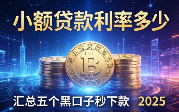 小额贷款的利率是多少，汇总五个黑口子秒下款2025