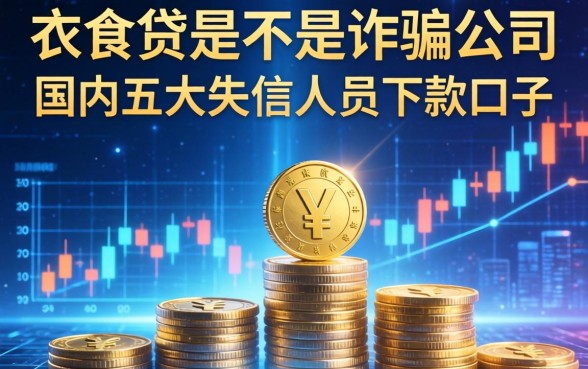 衣食贷是不是诈骗公司，国内五大失信人员下款口子