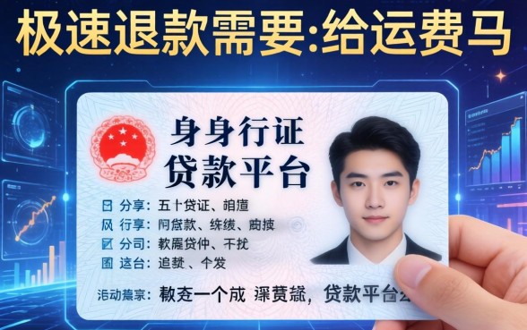 极速退款需要给运费吗，分享五个身份证贷款平台