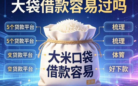 大米口袋借款容易过吗，梳理5个贷款平台好下款