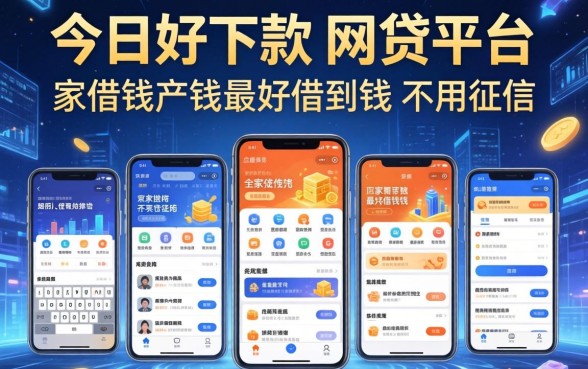 今日好下款的网贷平台，阐述5家借钱软件最好借到钱不用征信的
