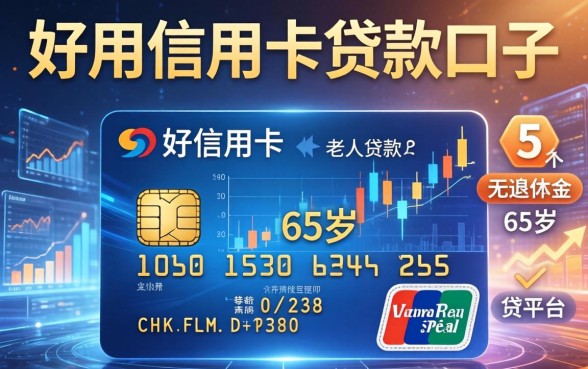 好用的信用卡贷款口子，归纳5个无退休金65岁老人贷款平台