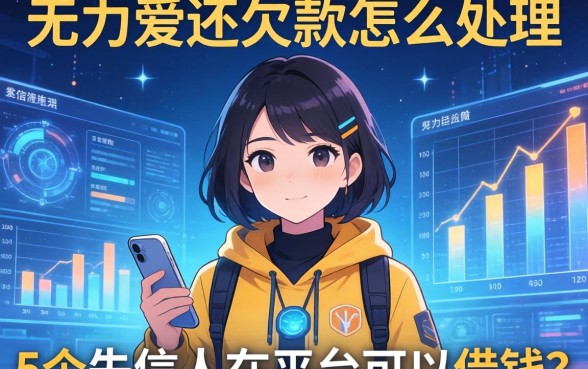 无力偿还欠款怎么处理，例举5个失信人在平台可以借钱