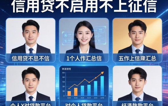 信用贷不启用不上征信，汇总五个个人对个人贷款平台