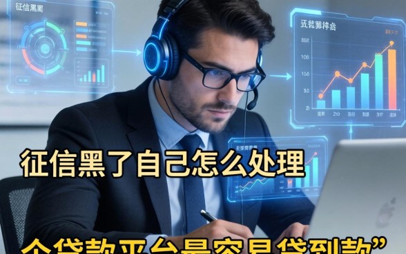 征信黑了自己怎么处理，总结五个贷款平台最容易贷到款