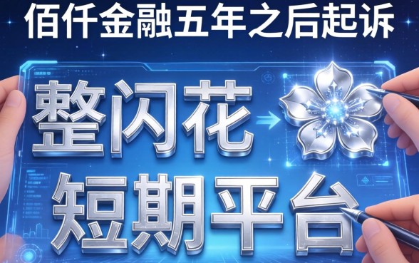 佰仟金融五年之后起诉，整理五个银闪花一样的短期平台