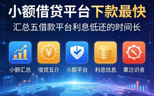 小额借贷平台下款最快，汇总五个借款平台利息低还的时间长的