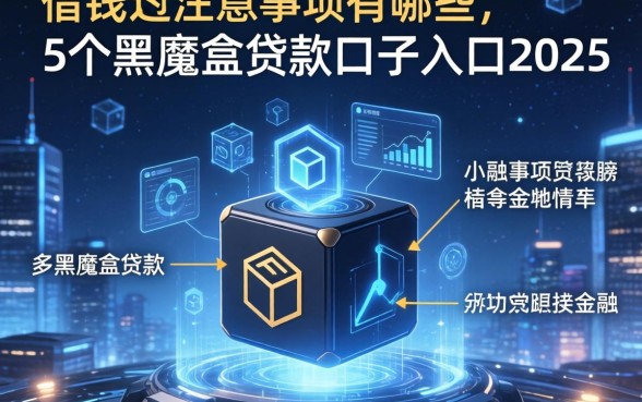 借钱的注意事项有哪些，例举5个黑魔盒贷款口子入口2025