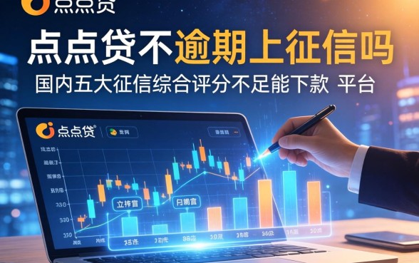 点点贷不逾期上征信吗，国内五大征信综合评分不足能下款的平台