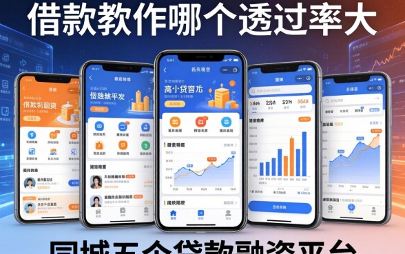 借款软件哪个通过率大，同城五个贷款融资平台