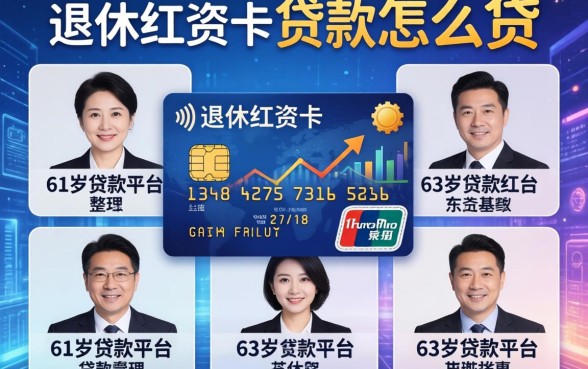退休工资卡贷款怎么贷，整理五个61岁一63岁贷款平台
