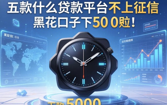 黑花口子下款5000，探讨五款什么贷款平台不上征信