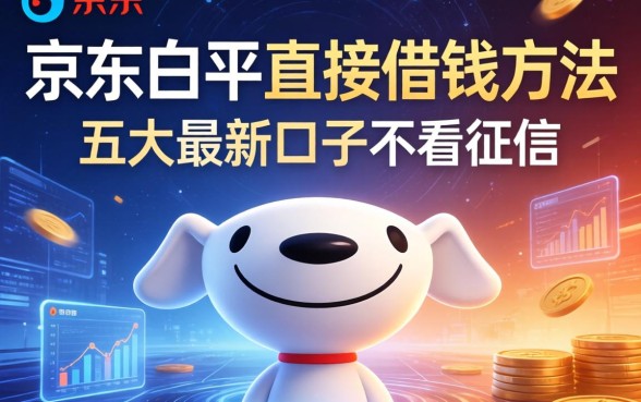 京东白条直接借钱方法，五大最新口子不看征信的
