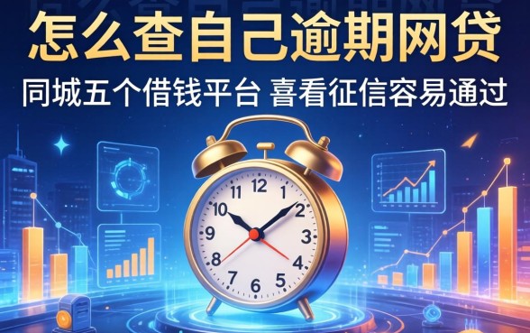 怎么查自己逾期的网贷，同城五个借钱平台不看征信容易通过