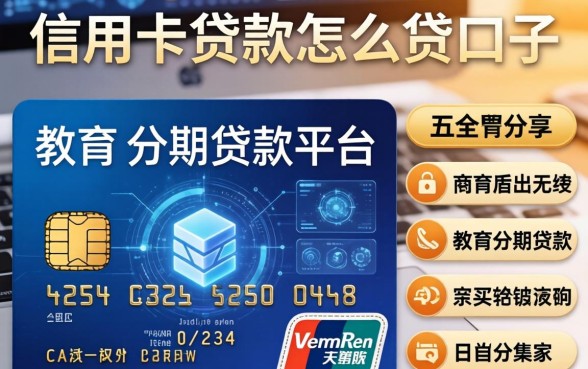 信用卡贷款怎么贷口子，分享五个教育分期贷款平台