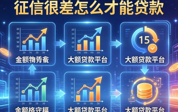 征信很差怎么才能贷款，分析五个大额贷款平台